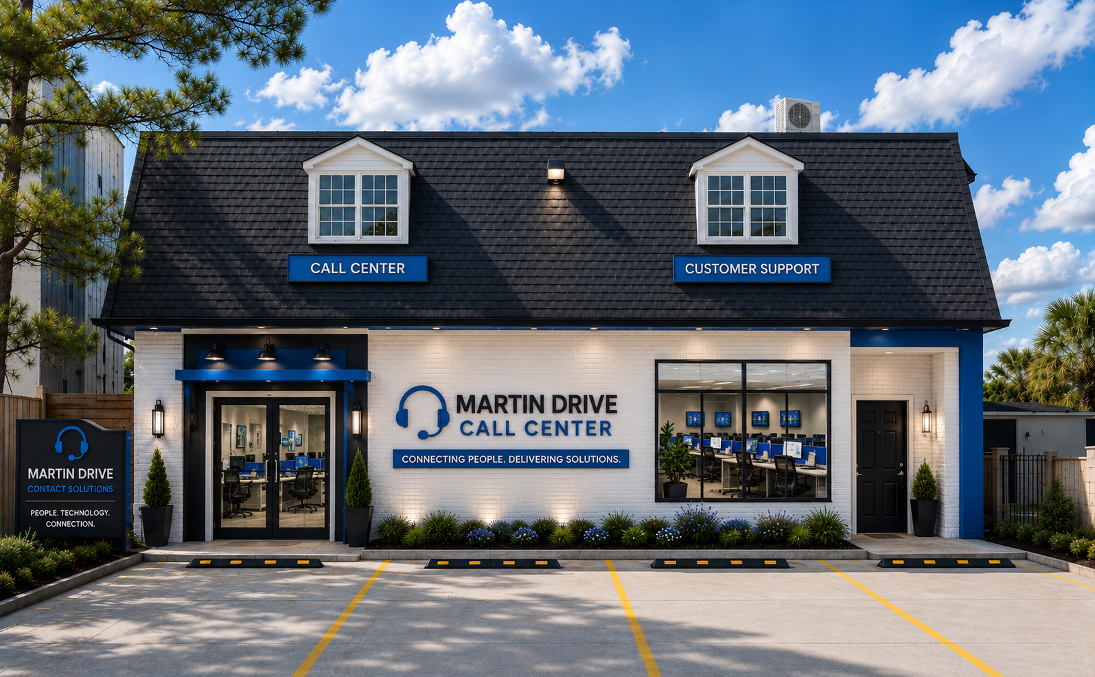 Conceptual exterior rendering for Call Center / Customer Support