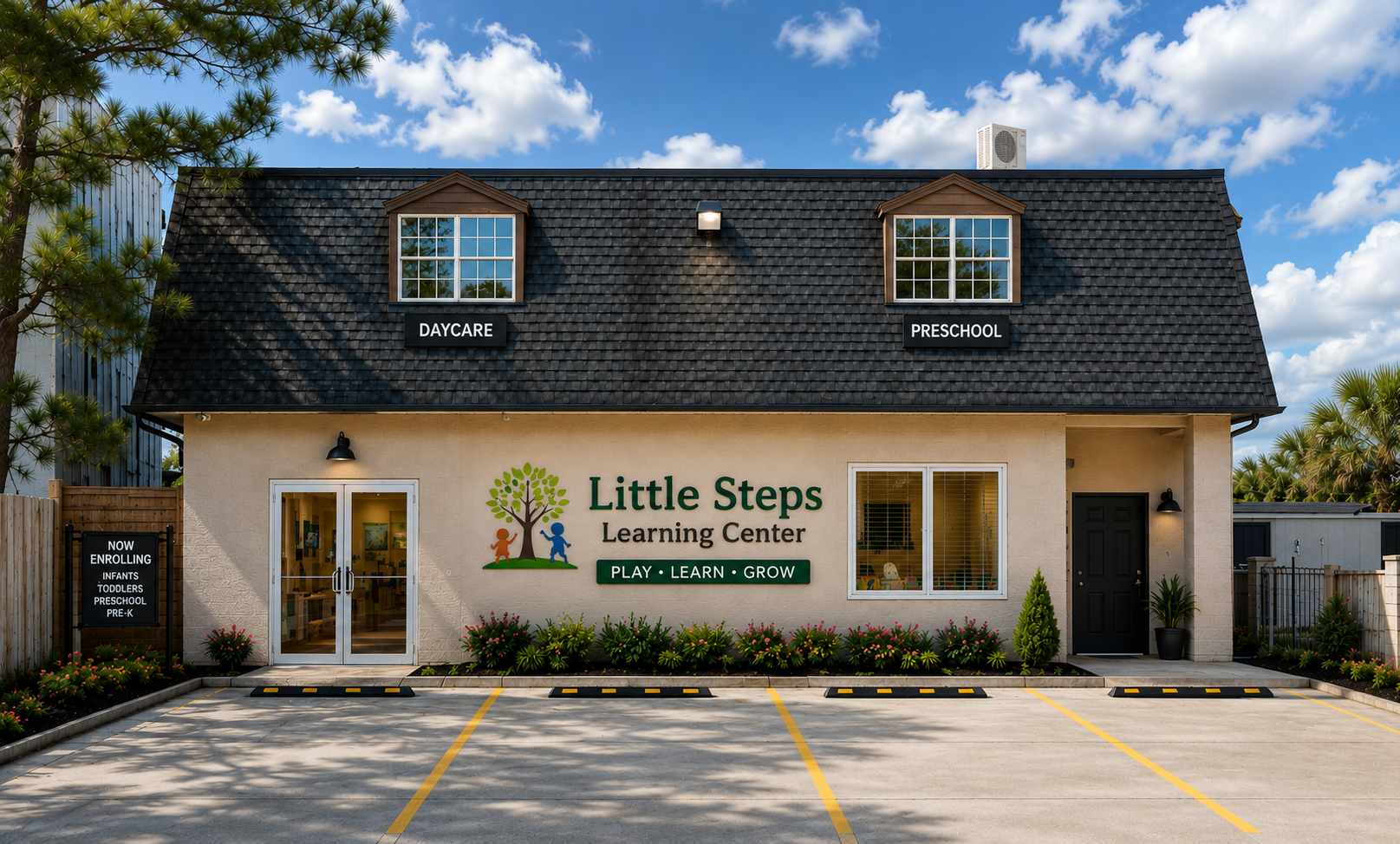 Conceptual exterior rendering for Daycare / Early Learning