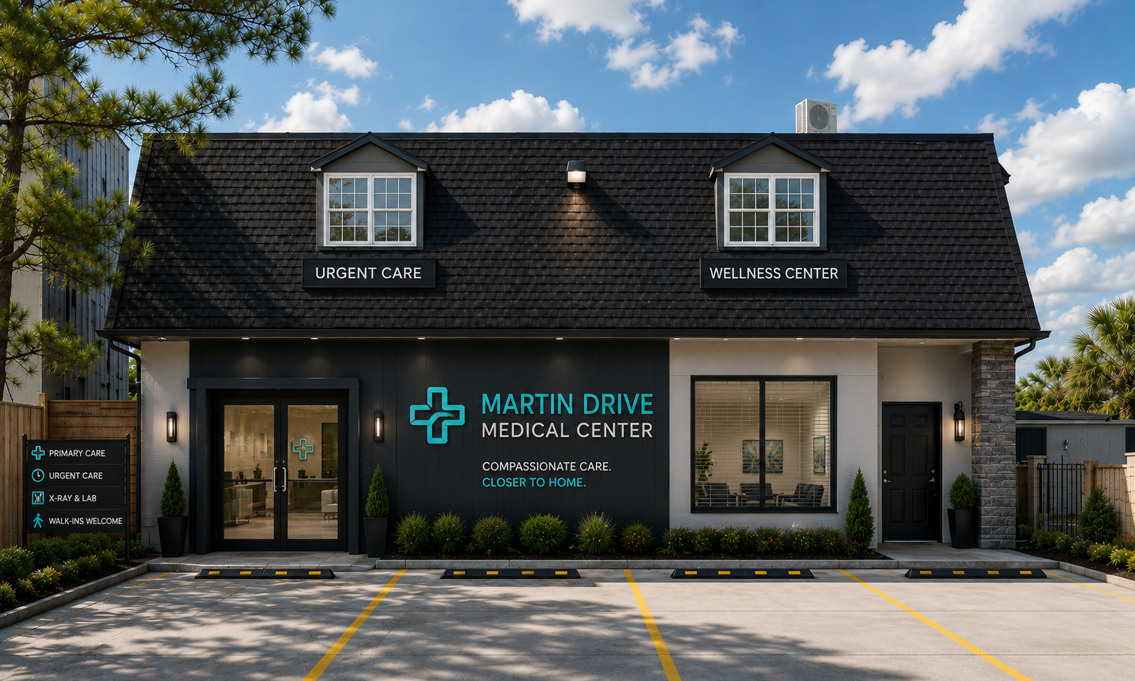 Conceptual exterior rendering for Medical / Wellness