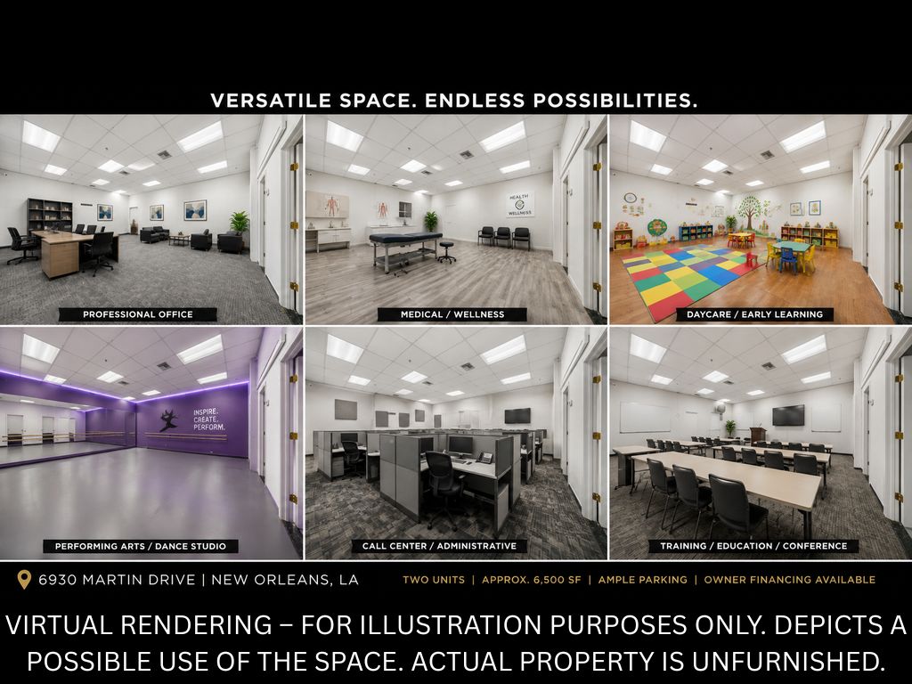 Conceptual renderings of possible commercial uses
