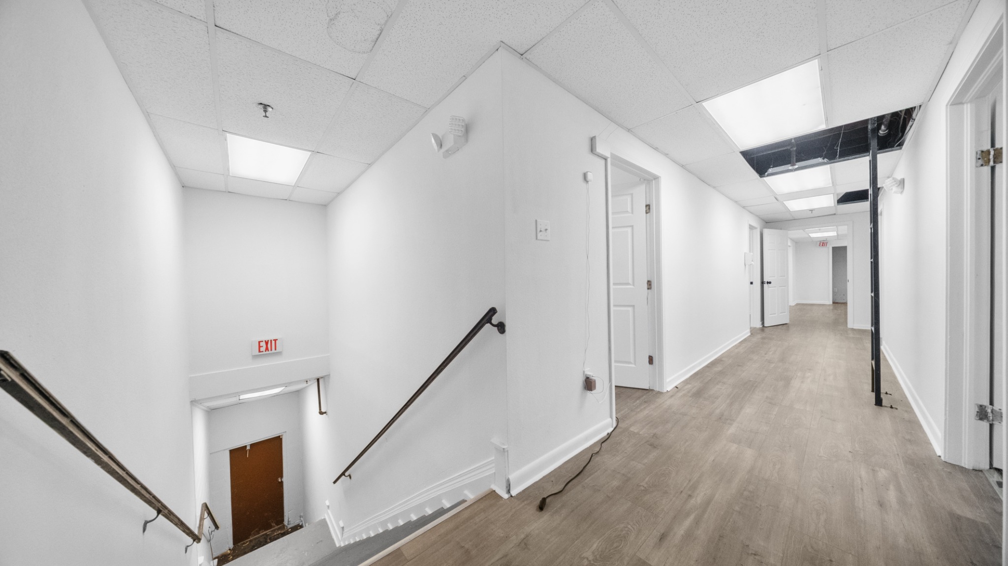 Upstairs rooms and circulation at 6930 Martin Drive